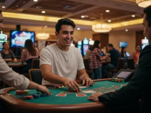 baccarat table gameplay using pusoy go free chips