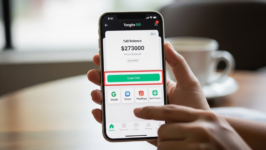 how to cash out tongits go