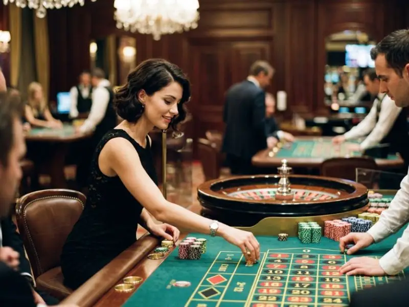 fb777 slot casino login Philippines attractive woman gambler playing roulette inside a casino